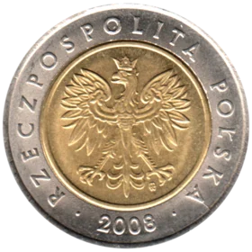 Preview 5 Złoty, 2008 obverse