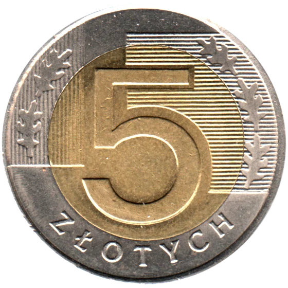 5 Złoty, 2008 Reverse