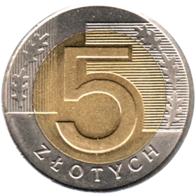 Preview 5 Złoty, 2008 reverse