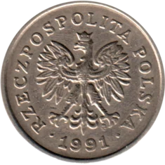 Preview 50 groszy, 1991 obverse
