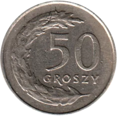 Preview 50 groszy, 1991 reverse