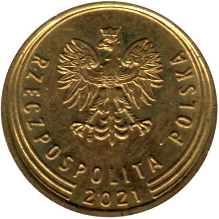 5 groszy, 2021 Obverse