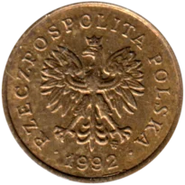 Preview 2 groszy, 1992 obverse