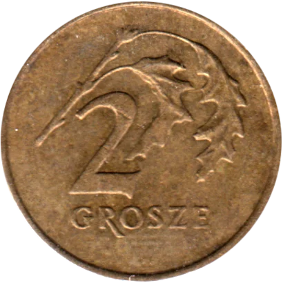 2 groszy, 1992 Reverse