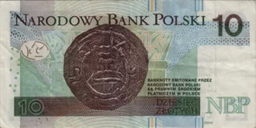 Preview 10 Złoty, 2016 obverse