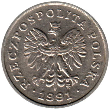 10 groszy, 1991 Obverse