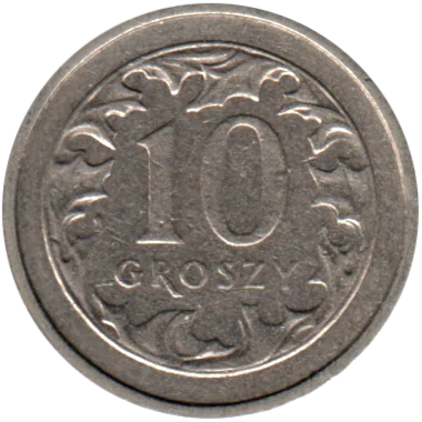 Preview 10 groszy, 1991 reverse