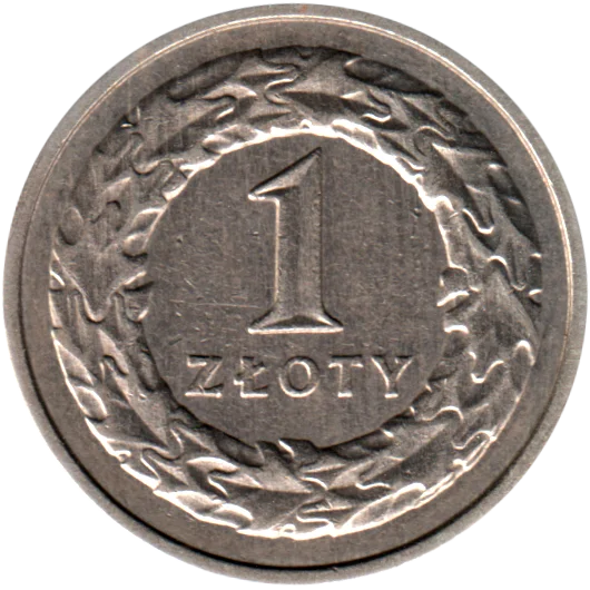 1 Złoty, 1991 Reverse