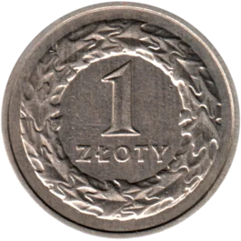Preview 1 Złoty, 1991 reverse