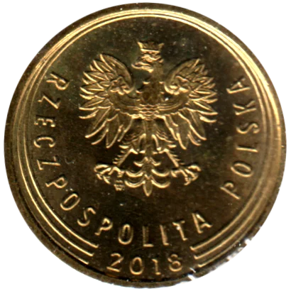 2 groszy, 2018 Obverse