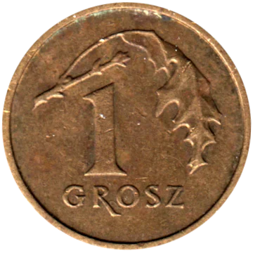 1 grosz, 2002 Reverse