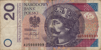 Preview 20 Złoty, 2016 reverse