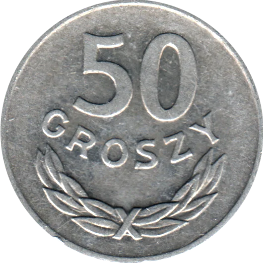 50 groszy, 1984 Reverse