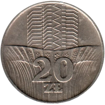 Preview 20 Złoty, 1973 reverse