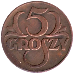 Preview 5 groszy, 1939 reverse