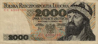 Preview 2000 Złoty, 1982 reverse