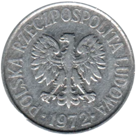 Preview 50 groszy, 1972 obverse