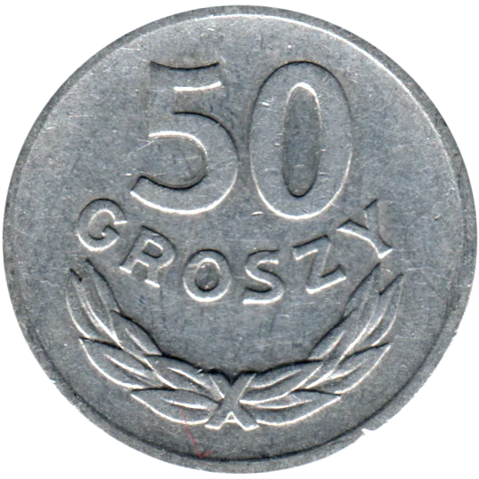 50 groszy, 1972 Reverse