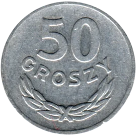 Preview 50 groszy, 1972 reverse