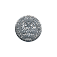 Preview 1 Złoty, 1986 obverse