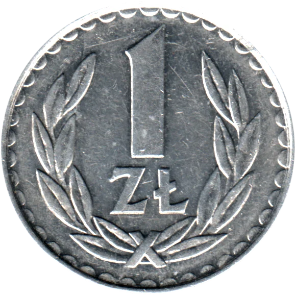 1 Złoty, 1986 Reverse