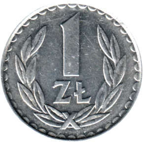 Preview 1 Złoty, 1986 reverse