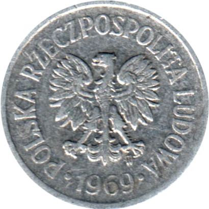 10 groszy, 1969 Obverse