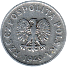 Preview 20 groszy, 1949 obverse