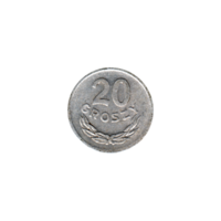 Preview 20 groszy, 1973 reverse