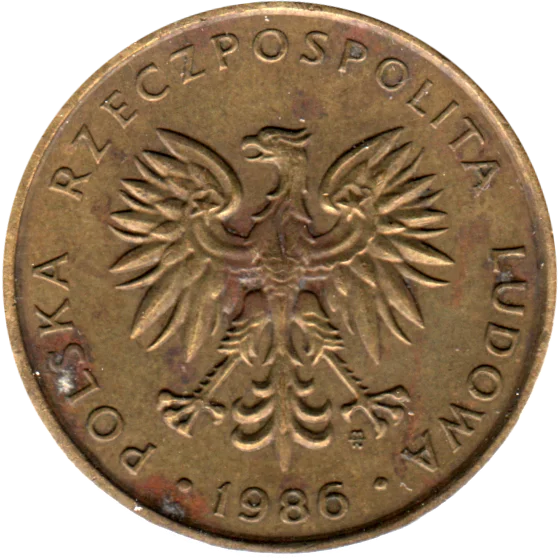5 Złoty, 1986 Obverse