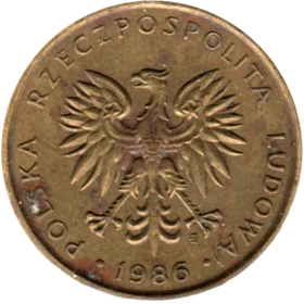 Preview 5 Złoty, 1986 obverse