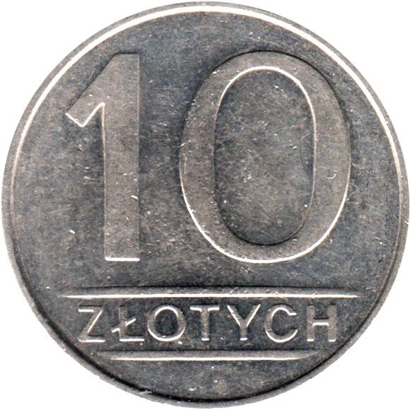 10 Złoty, 1987 Reverse