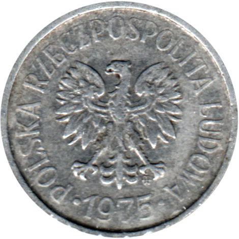 50 groszy, 1975 Obverse