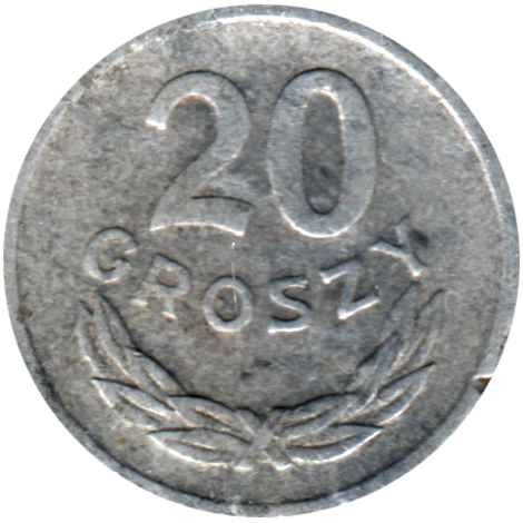 50 groszy, 1975 Reverse