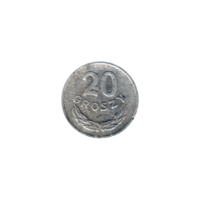 Preview 20 groszy, 1975 reverse