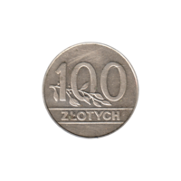 Preview 100 Złoty, 1990 reverse