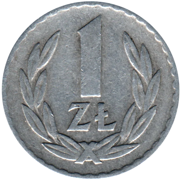 1 Złoty, 1965 Reverse