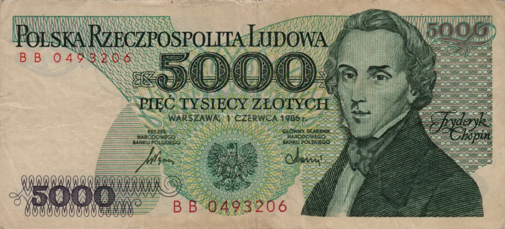 5000 Złoty, 1986 Reverse