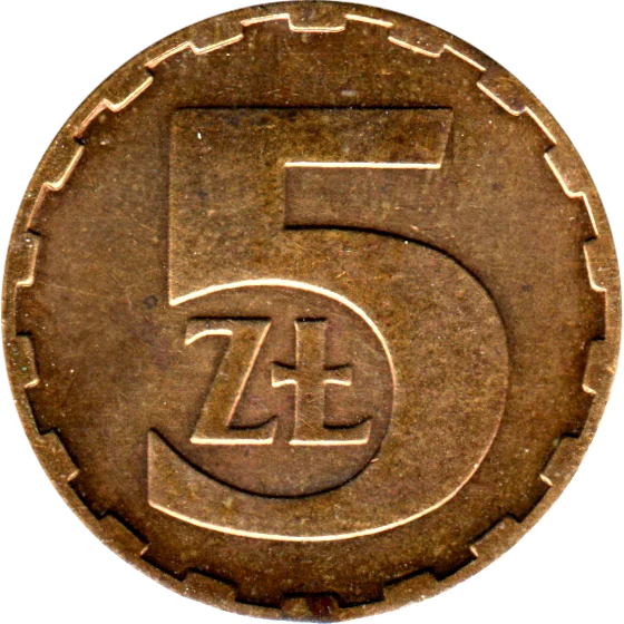 5 Złoty, 1984 Reverse