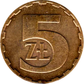 Preview 5 Złoty, 1984 reverse