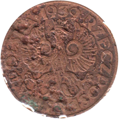 2 groszy, 1939 Obverse