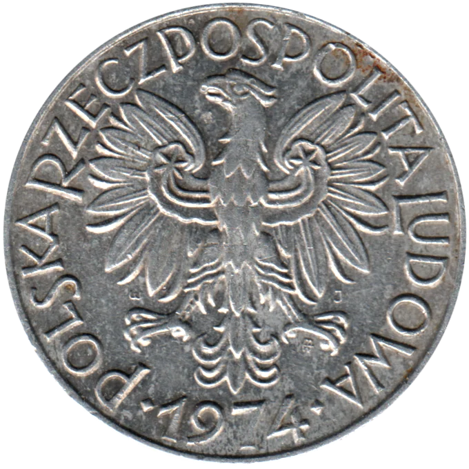5 Złoty, 1974 Obverse