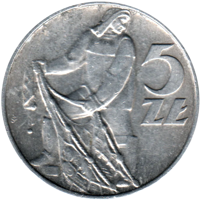 5 Złoty, 1974 Reverse