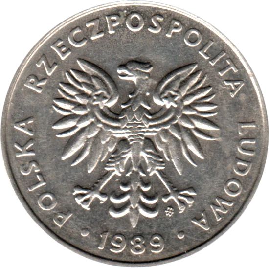20 Złoty, 1989 Obverse