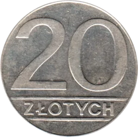 Preview 20 Złoty, 1989 reverse
