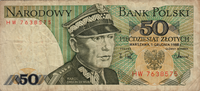 Preview 50 Złoty, 1988 reverse