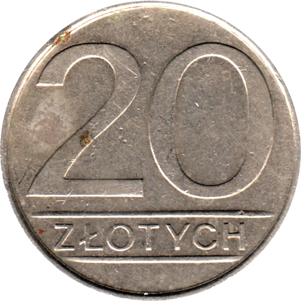 20 Złoty, 1984 Reverse