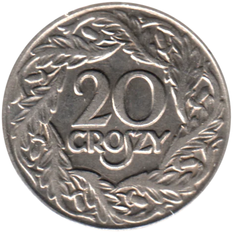 20 groszy, 1923 Reverse