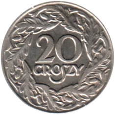 Preview 20 groszy, 1923 reverse