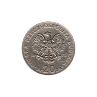 Preview 20 Złoty, 1975 obverse